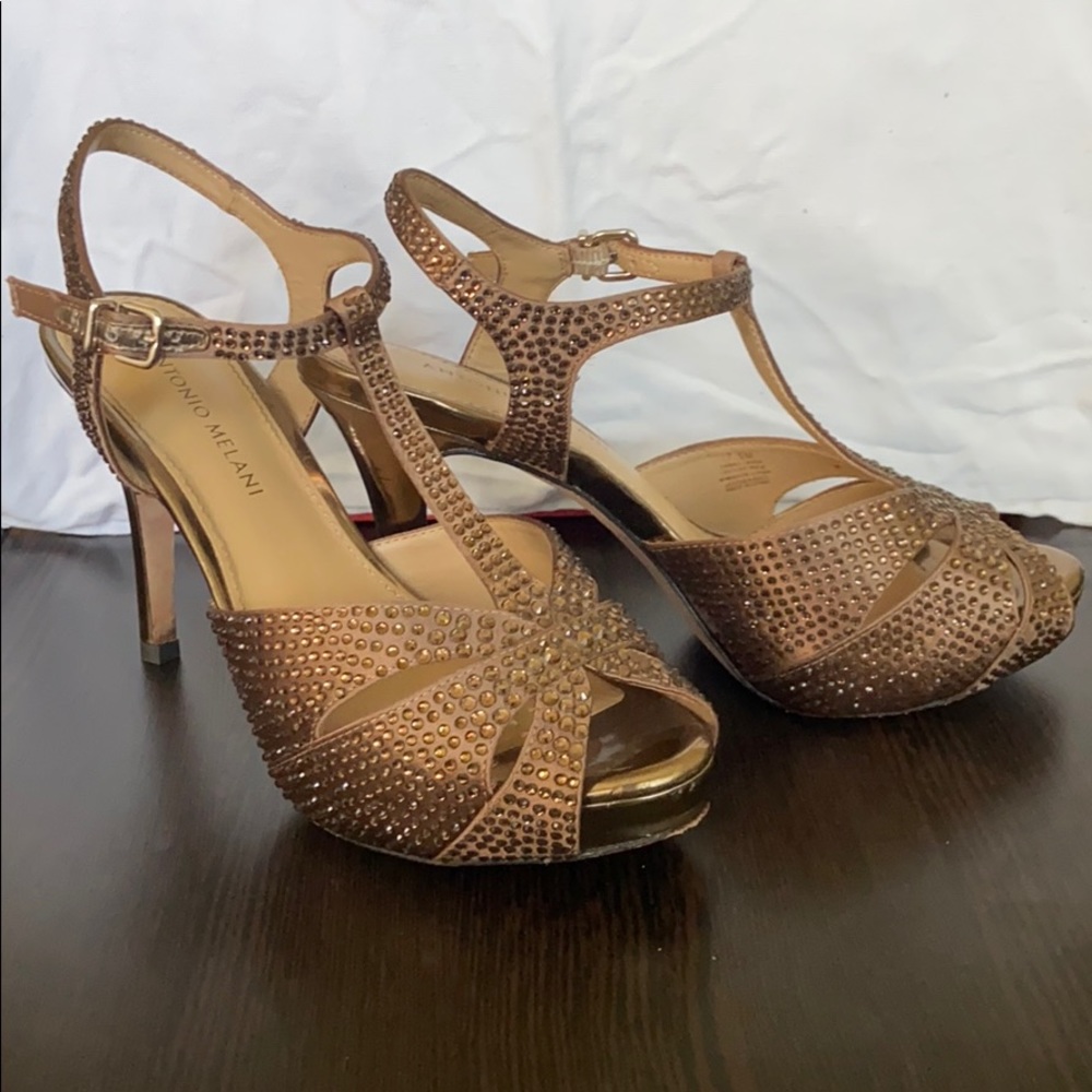 Antonio Melani Bronze Heels